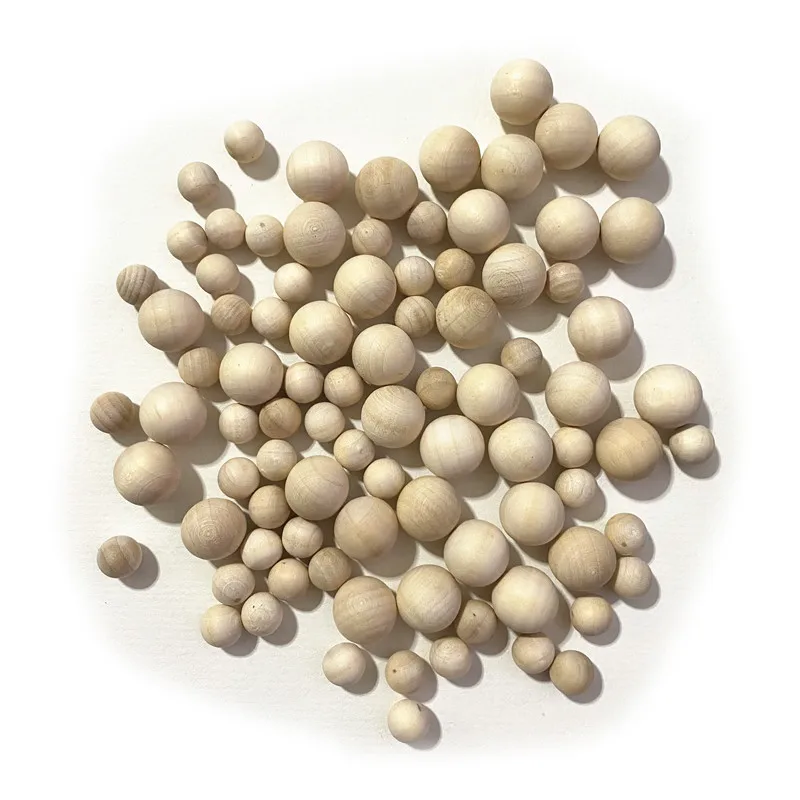 50/100Pcs Diameter 10mm 15mm Wood Bead Round Balls Wooden No Holes For Board Games Ball Game DTY