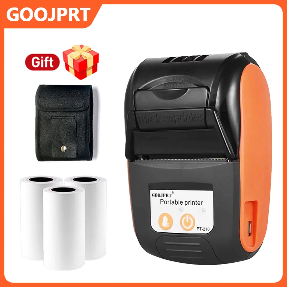 Mini Portable Thermal Receipt POS Printer Wireless Bluetooth 58mm Ticket Bill IOS Android PC Invoice Business Retail Ink-free 1
