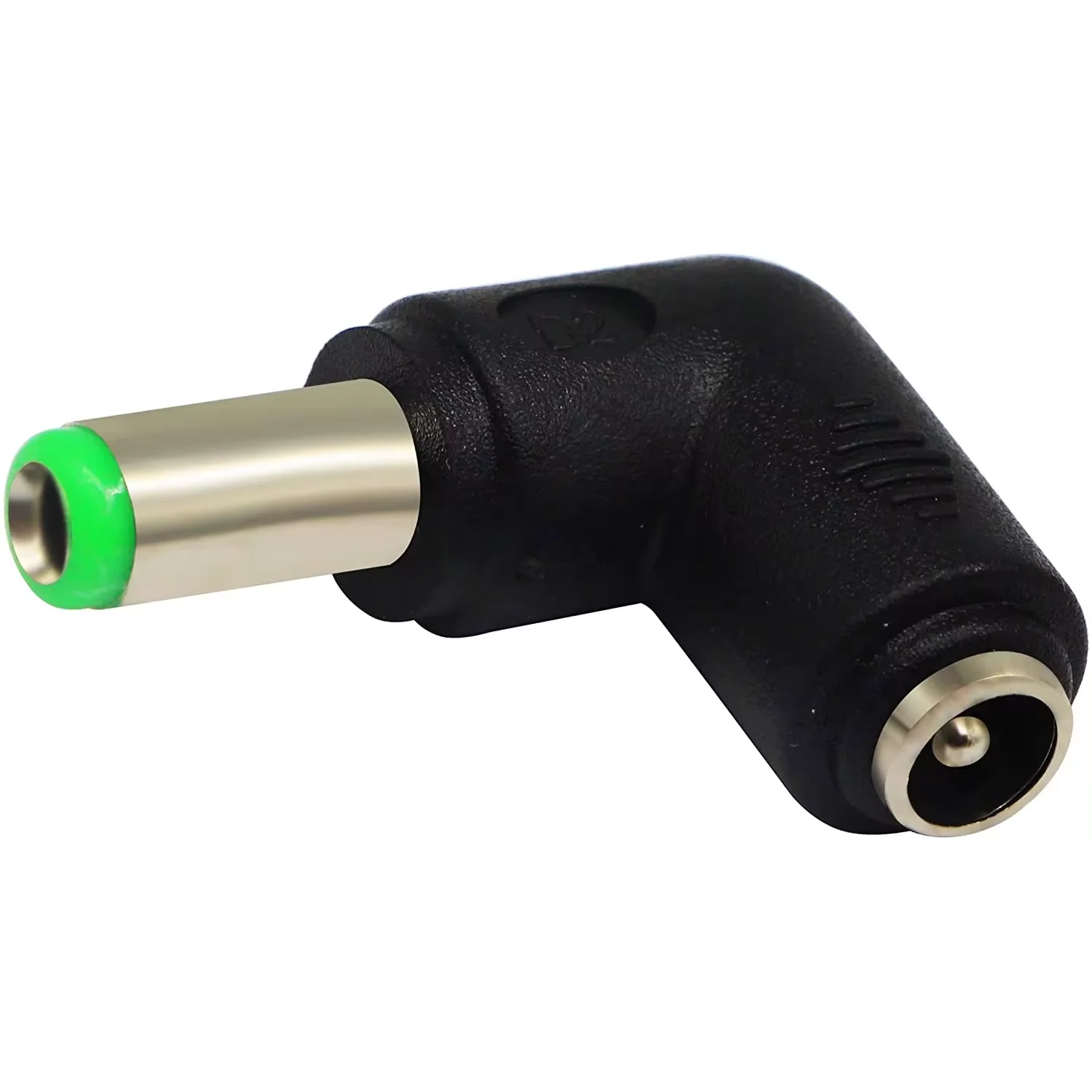 2pack DC 6.3x3.0mm Male 90 Degree Angle to DC5.5x2.1mm Female Adapter DC Barrel Power Jack Charging Cable Connector for Tablet