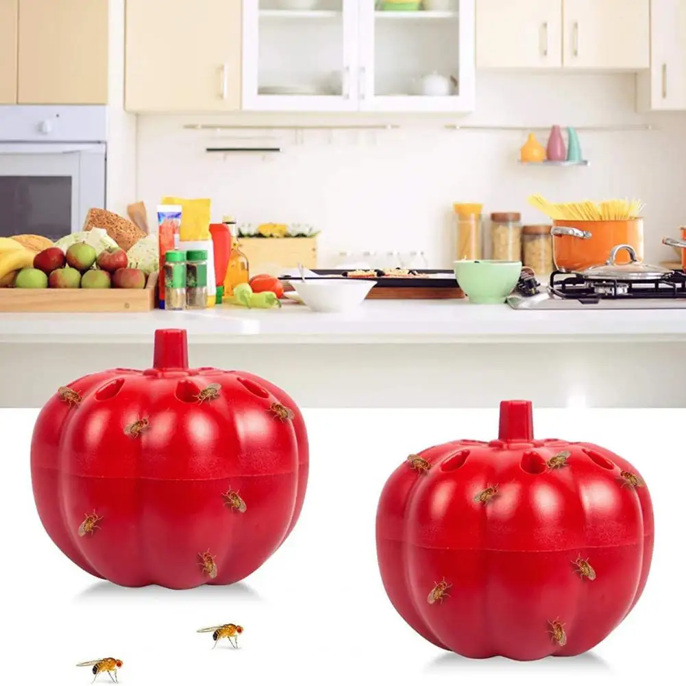2Pcs/Set Fly Gnat Trap Helpful Household Mini Drosophila Catcher Wear-resistant Fruit Fly Trap