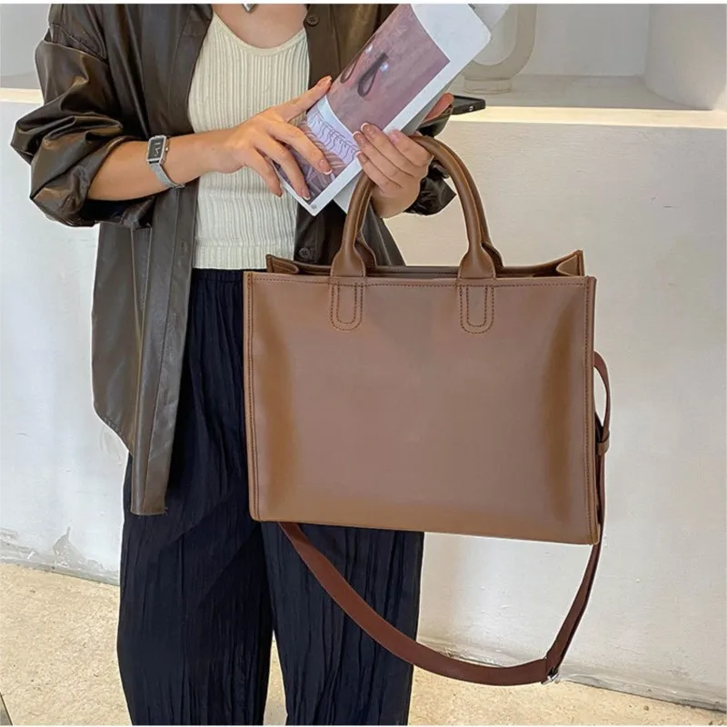 PU Leather Crossbody Bags For Women Designer Work Tote Bags Large Capacity Fashion Versatile Shoulder Bag High Quality Handbags