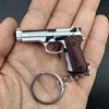 1:4 Scale Berta 92F Pistol Keychain Mini  Gun Metal Keyring Key chain toy guns fake gun  For Adult Kids  Gift decoration 3