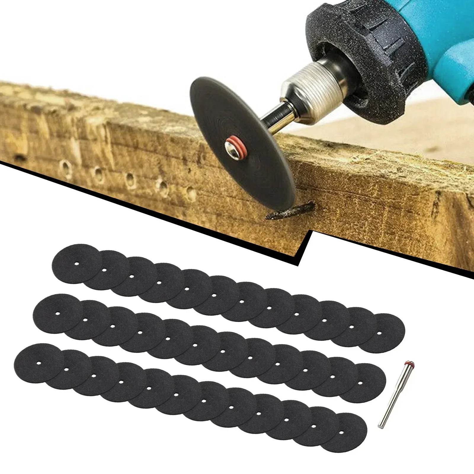 24mm Resin Cutting Wheel Cutting Disc Nickel Plated Steel Reinforced Resin Blade 36pcs 1pcs Connecting Rod