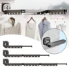Suction Cup Wall Mount Folding Clothes Drying Rack Space-Saver Mudroom Balcony Invisible Telescopic Clothes Drying Rack Hanger 2