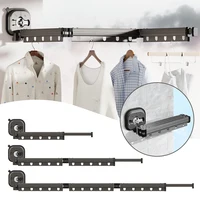 Suction Cup Wall Mount Folding Clothes Drying Rack Space-Saver Mudroom Balcony Invisible Telescopic Clothes Drying Rack Hanger 2