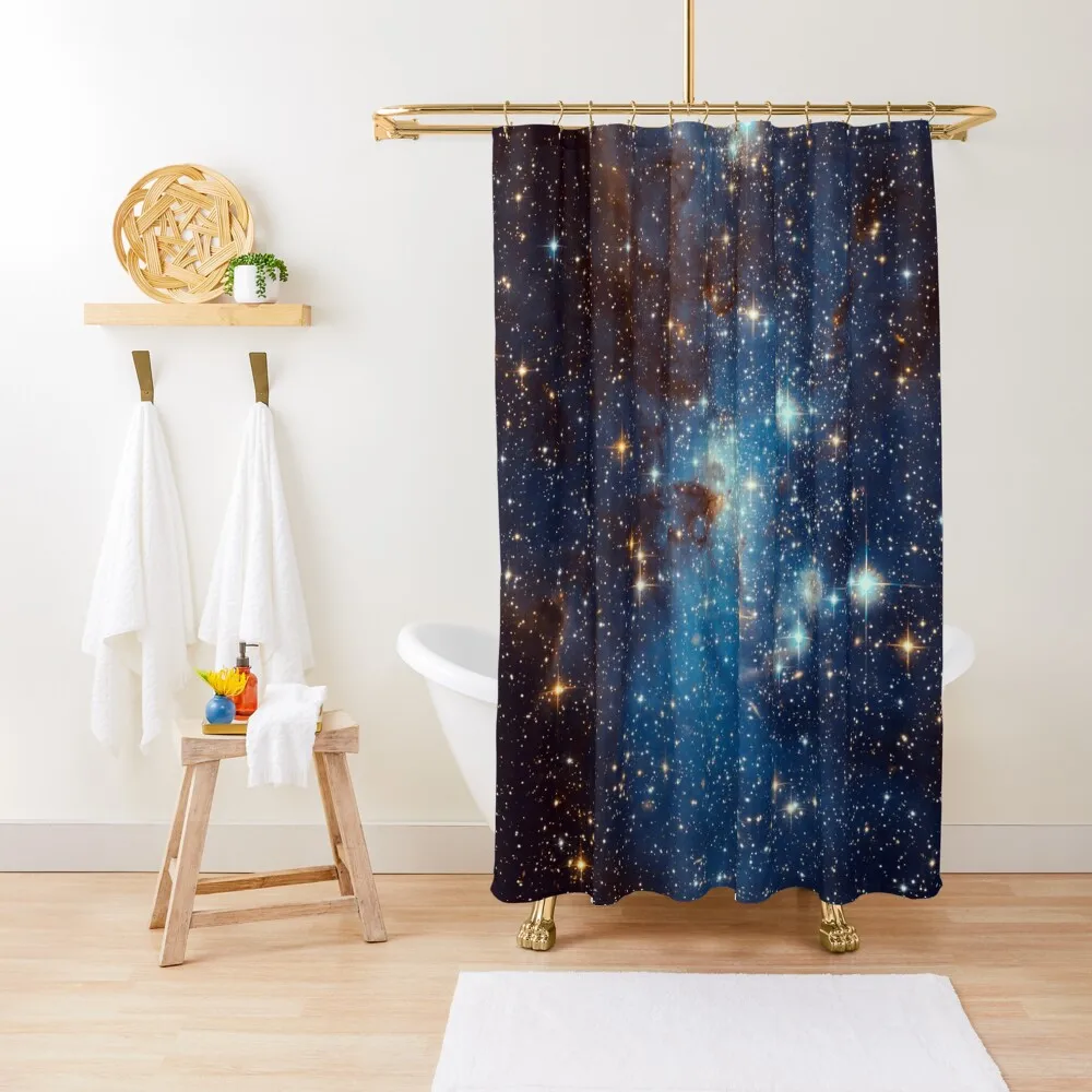 

Blue Nebula Stars Space Shower Curtain Shower Curtains For Bathrooms Bathroom Accessories Bathroom Shower Curtain