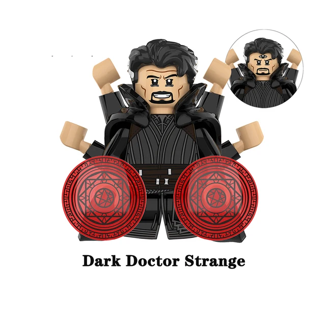 Disney Doctor Strange Scarlet Witch Moon Knight Wong Building Block Dormammu Hulk Ultron Carter Professor X Brick America Chaves O-XP440
