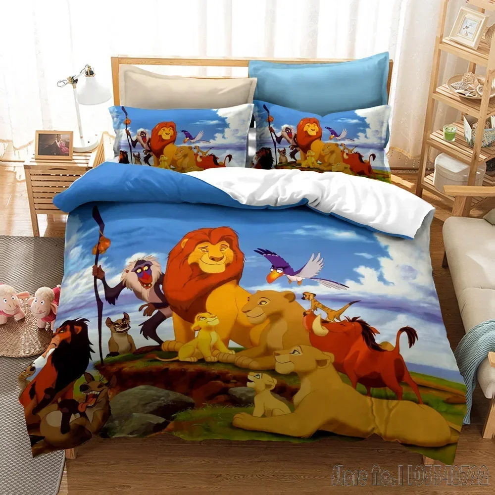The Lion King Simba Duvet Cover Set HD Comforter Cover for Kids Bedding Sets Bedclothes Bedroom Decor 4