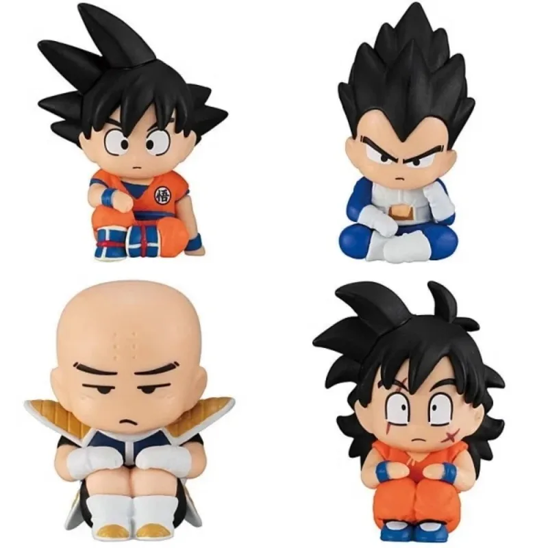 

Gashapon Dragon Ball Waiting for Role Anime Figures Son Goku Vegeta IV Krillin Yamcha Small Model Kids Toy Christmas Gifts