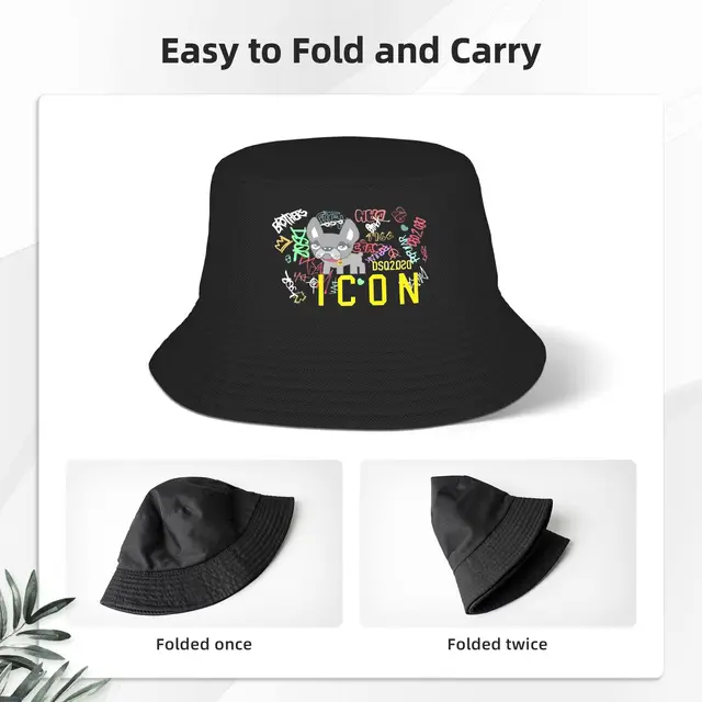 Bucket Hat For Men Women  Fisherman Hats Casual Hunting Caps Portable Luxury Brand DSQ2  Hawaii Custom DIY Visor Hats 3