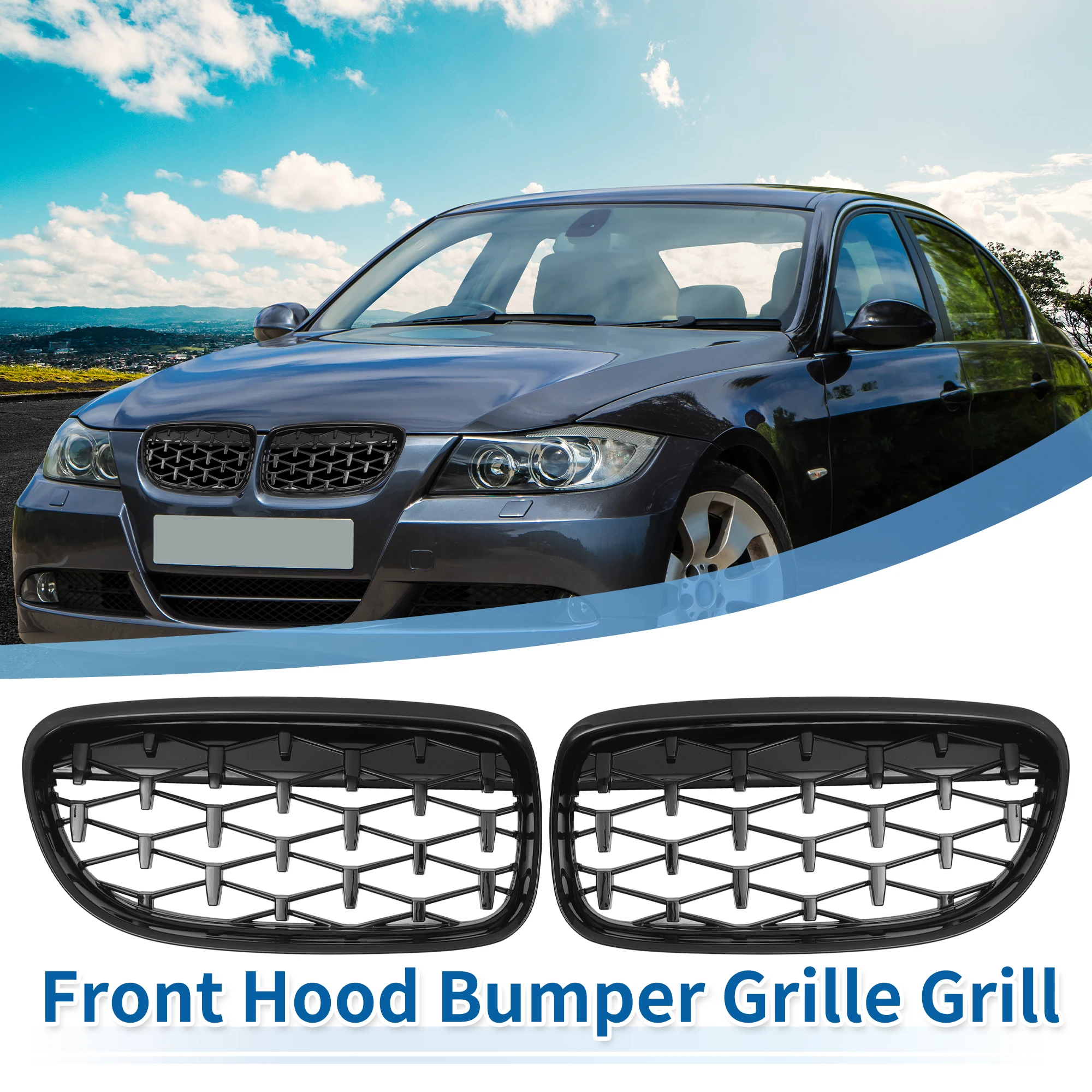 UXCELL  ĵ  ׸, BMW 3 ø E90 2009 2010 2011 2012 51137201969/51137201970, 1 