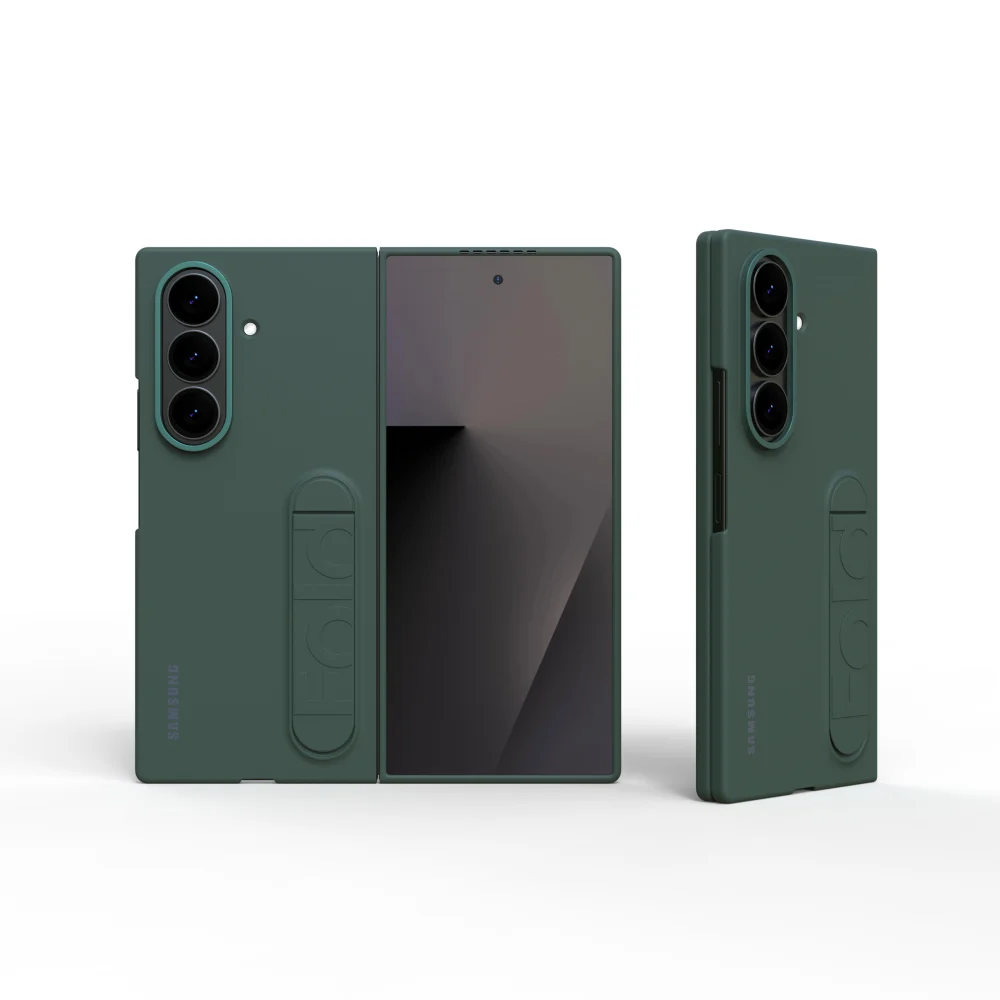 Standing Phone Case with Skin Feel Hard PC Bracket - Shockproof Protective Cover