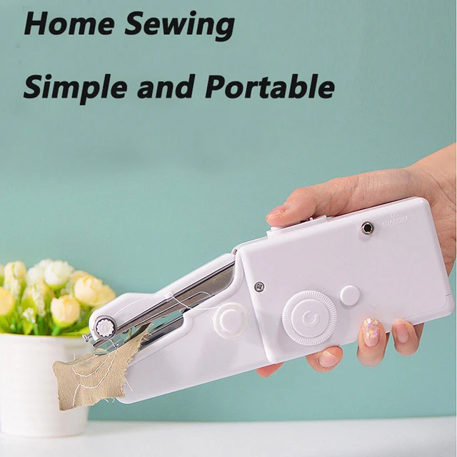 Mini Sewing Machine Handheld Portable Electric Sewing Machine with Bobbin  for Needlework Handwork Home Travel Sewing Accessorie - AliExpress