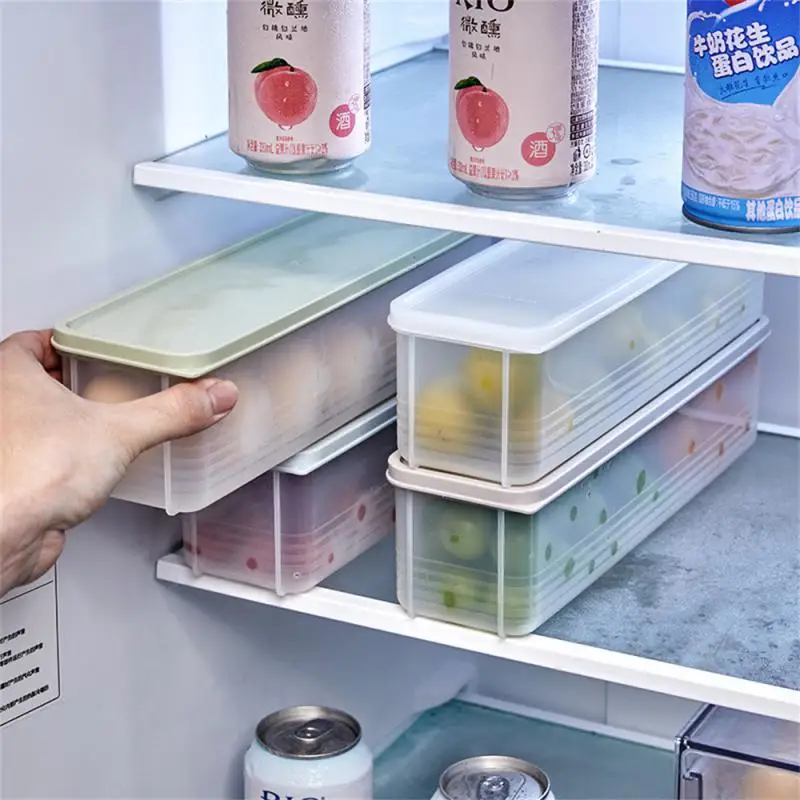 Large size 6.5 L Refrigerator Storage Box Food Storage Container with Lid  Plastic Storage Bins Kitchen Fridge Cabinet Freezer - AliExpress