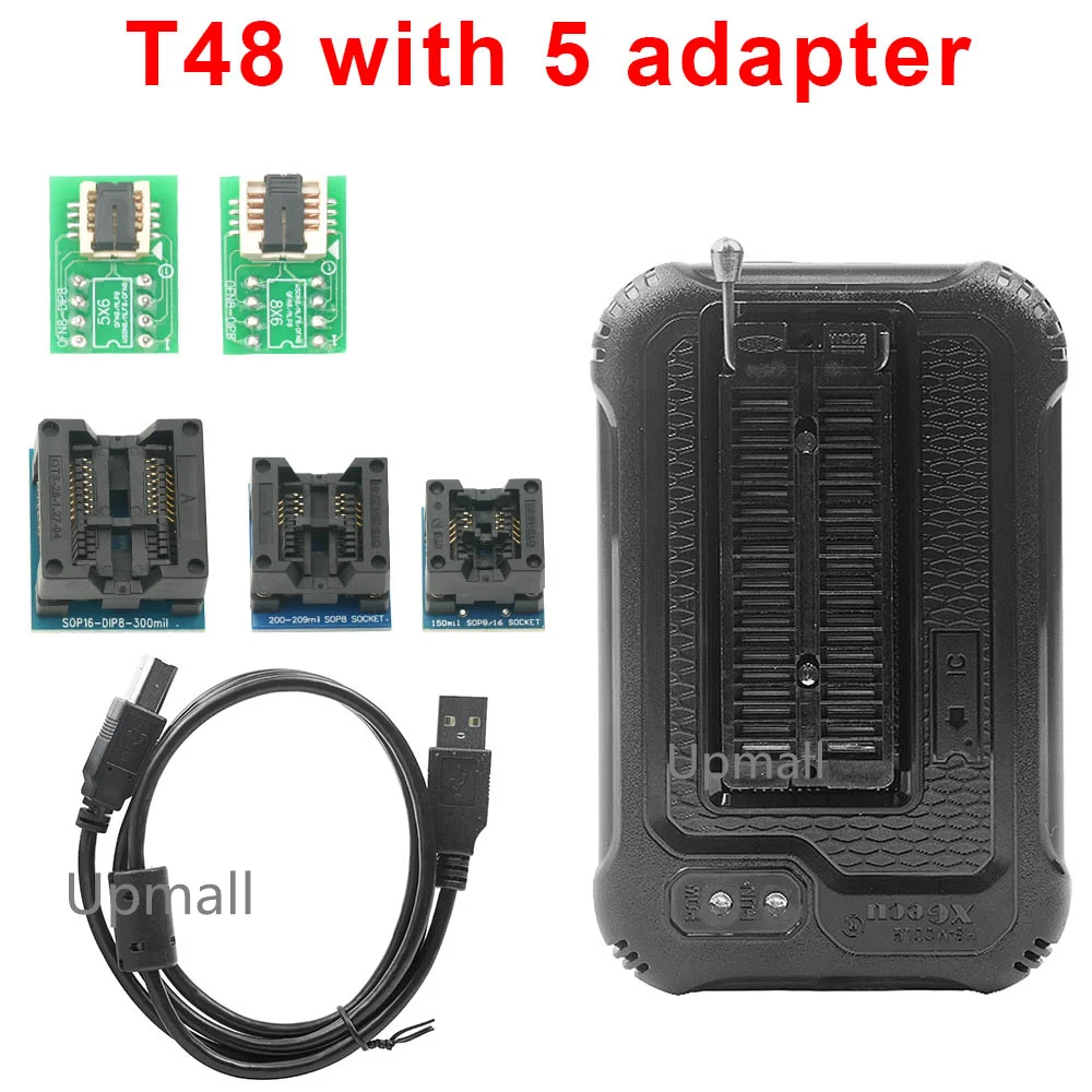 XGecu T48 Programmer 56 Pin Drivers ISP Support 21000+ with 30 adapters Original EMMC-ISP Version 1 /ADP_F48_EX-2 /EX-1 Adapter