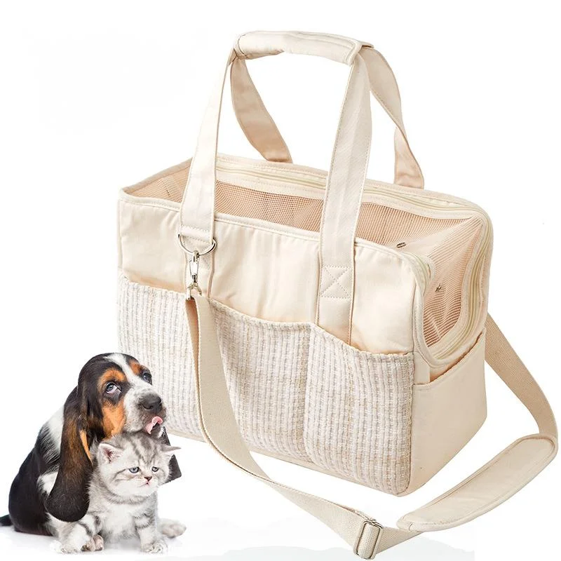 

Puppy Go Out Portable Shoulder Handbag Dog Bag Pet Cat Chihuahua Suitable For Small Dogs Dog Canvas Carrier Dog Supplies