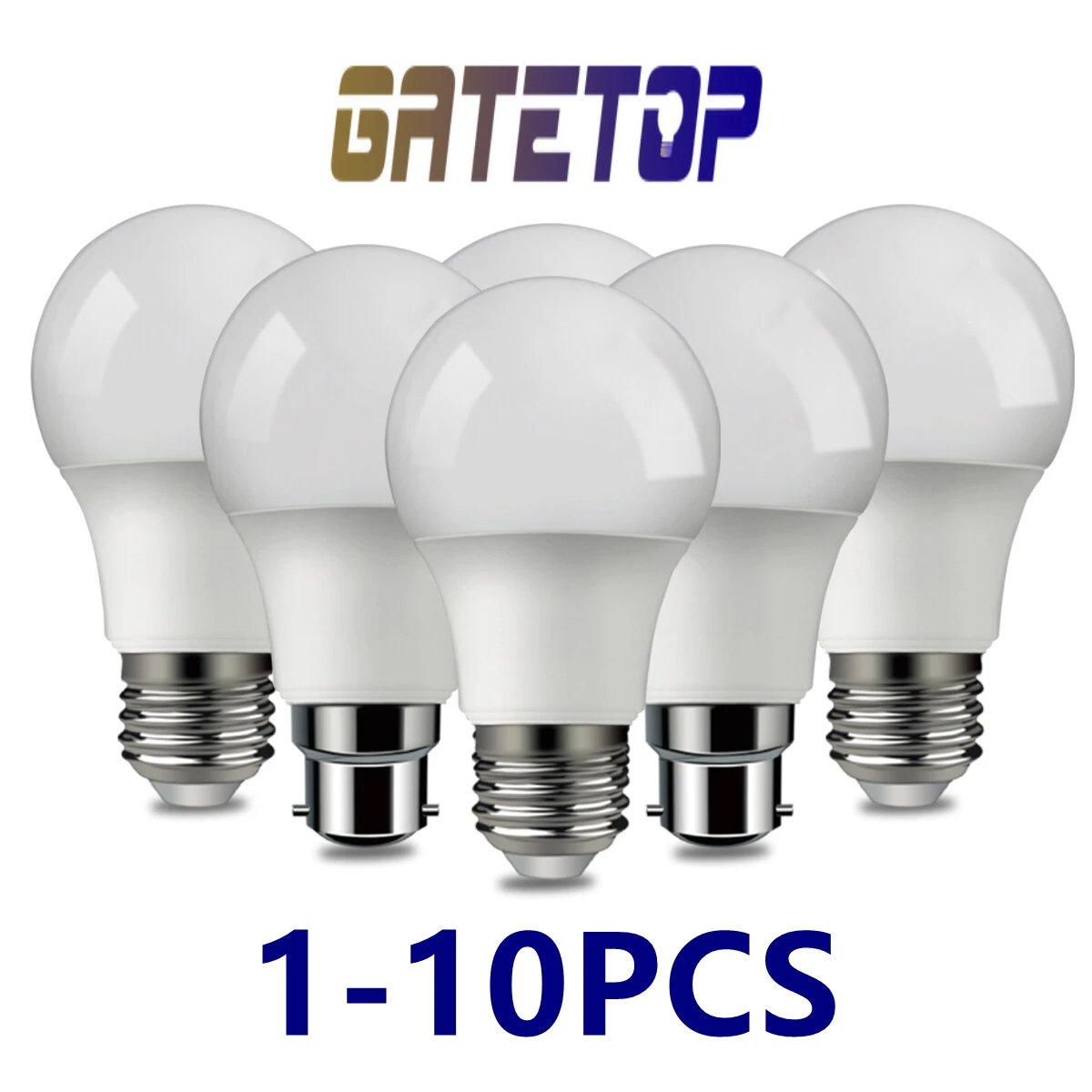 1-10pcs Super bright LED bulb voltage 220V 8W-18W E27 B22 is suitable for office kitchen bathroom living room