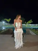 Robe deux pièces en maille découpée pour femmes, Sexy, sans manches, tricot, Cover-Up, soirée, été, nouvelle collection 3