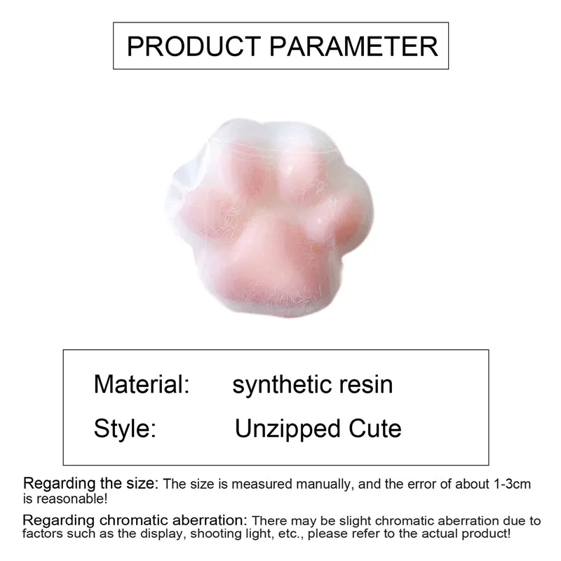 Fidget Toy Mini Squishy Toys Kawaii Plush Soft Cat Paw Transparent Silicone Cube fidget toys plush toys stress relief toys mochi squishy toy magic cube toys Stress Relief Squeeze Toy