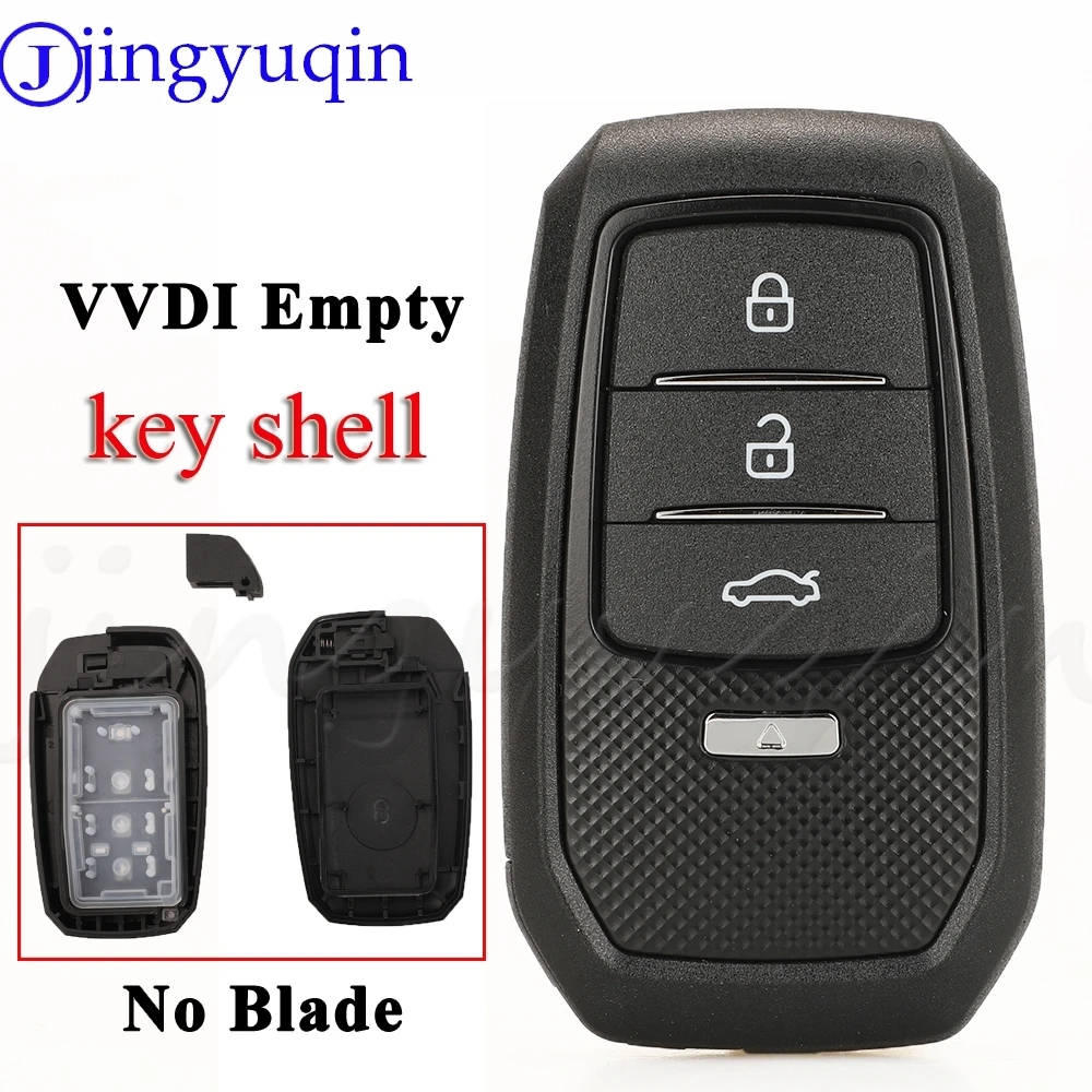 

jingyuqin 3Buttons Empty Xhorse Universal Key Shell Car Smart Remote Casing For Toyota XM38 XSTO01EN Only Key Shell No PCB