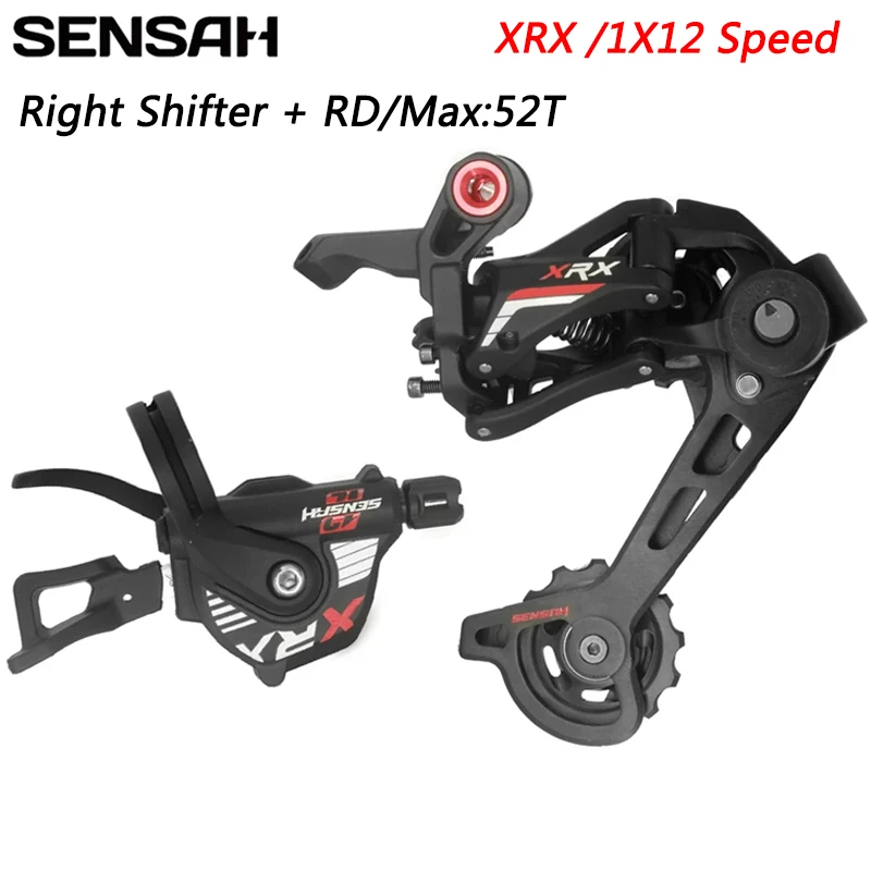 SENSAH XRX 1x12 Speed MTB Bicycle Transmission Aluminum Shifter Lever Rear Derailleur 52T Shadow 12S 12V