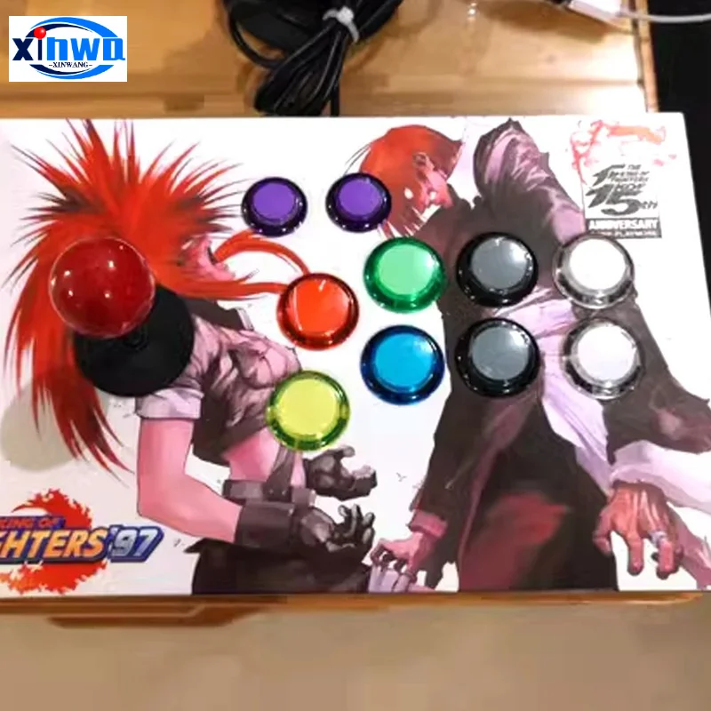 클리어 푸시 단추 내구성 멀티케이드 비디오 게임 콘솔 복사 Sanwa Obsc 히트박스 컨트롤러 테이블레로 아케이드 PC 네오 지오, 24mm, 30mm