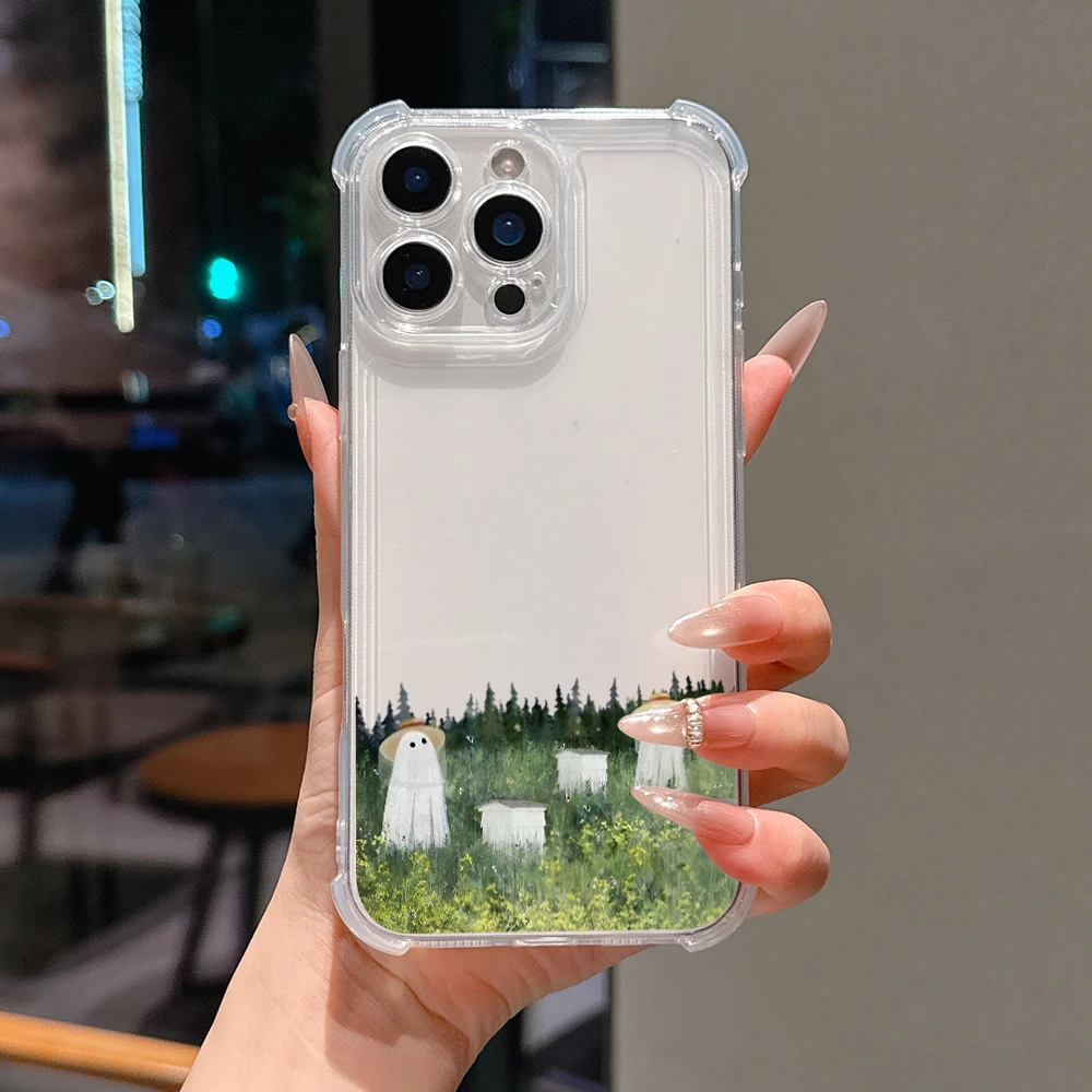 Comical Halloween Ghost Shockproof Phone Case