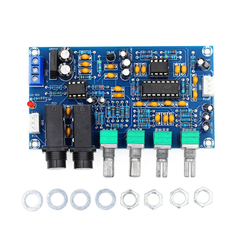 Audio Amplifier Board Audio Reverb Board PT2399 Dual AC12