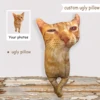 Custom 3D Animal Shape Ugly Pillows,Personalized 3D Human Head Photo Portrait Pillow,Funny Custom Pet Dog Cat Weird Pillow 1