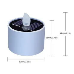 Solar - Powered Waterproof Flameless LED Tea Light Candles for Outdoor Decor and Parties (A)