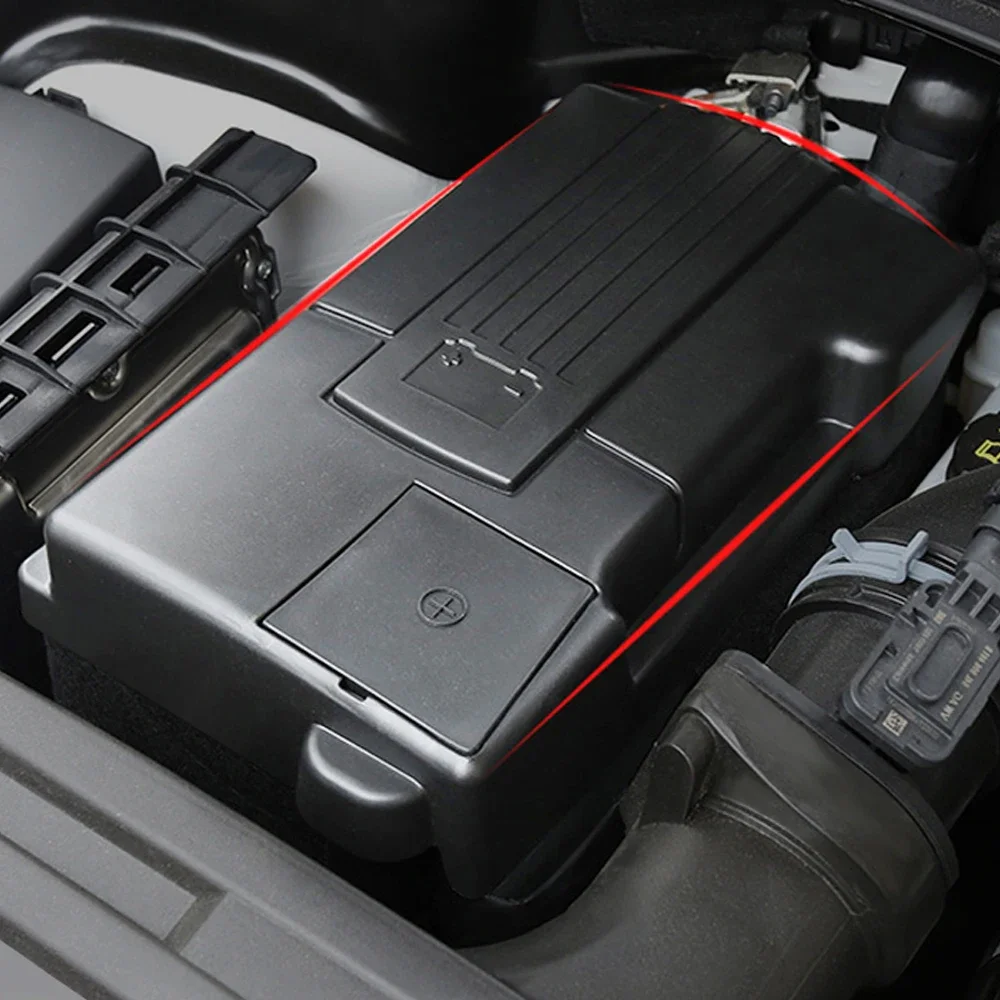 Car Engine Battery Protection Cap Dustproof Cover Positive Negative Battery Anode Rustproof Shell For Audi Q3