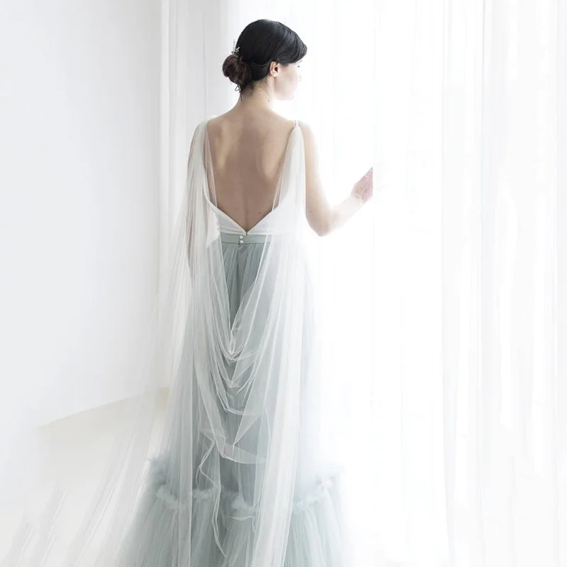 Bridal Wedding Cape Veil Modern Veil Bridal Jacket Shrug Formal Bolero Wedding Cape Chamarras Para Mujer