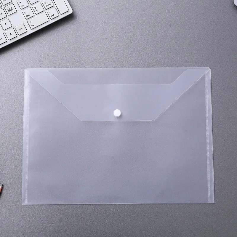 4PCS משרד חדש קובץ תיק A4 קריקטורה שקוף הצמד תיק תלמיד מכתבים PP חמוד מידע תיק