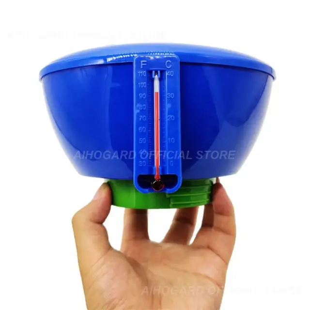 Úszómedence Úszó Kémiai Klór Adagoló Hőmérővel Fertőtlenítő Automatikus Applikátor Szivattyú -Medence Tisztítószerszámok - Image 5