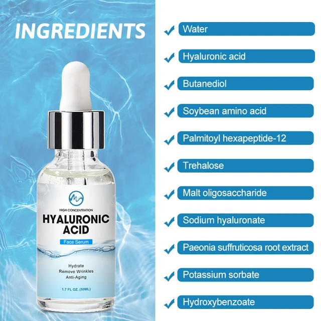 Minch Hialuronsav Hidratáló Szérum Zsugorodó Pórusok Olajkontroll Essence Whitening Brighten Ránc Eltávolító 50 Ml - Image 6