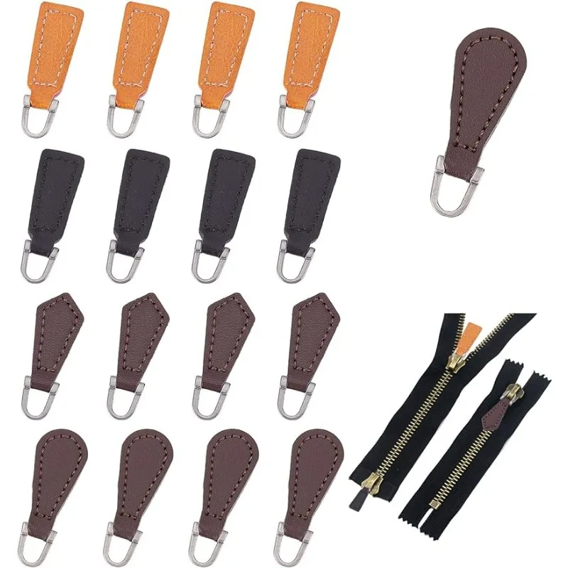 가죽 지퍼 풀 지퍼 태그 고정 장치, 풀 교체 지퍼 헤드, 부츠 재킷 수하물 핸드백 가방 지갑 재킷, 20 개