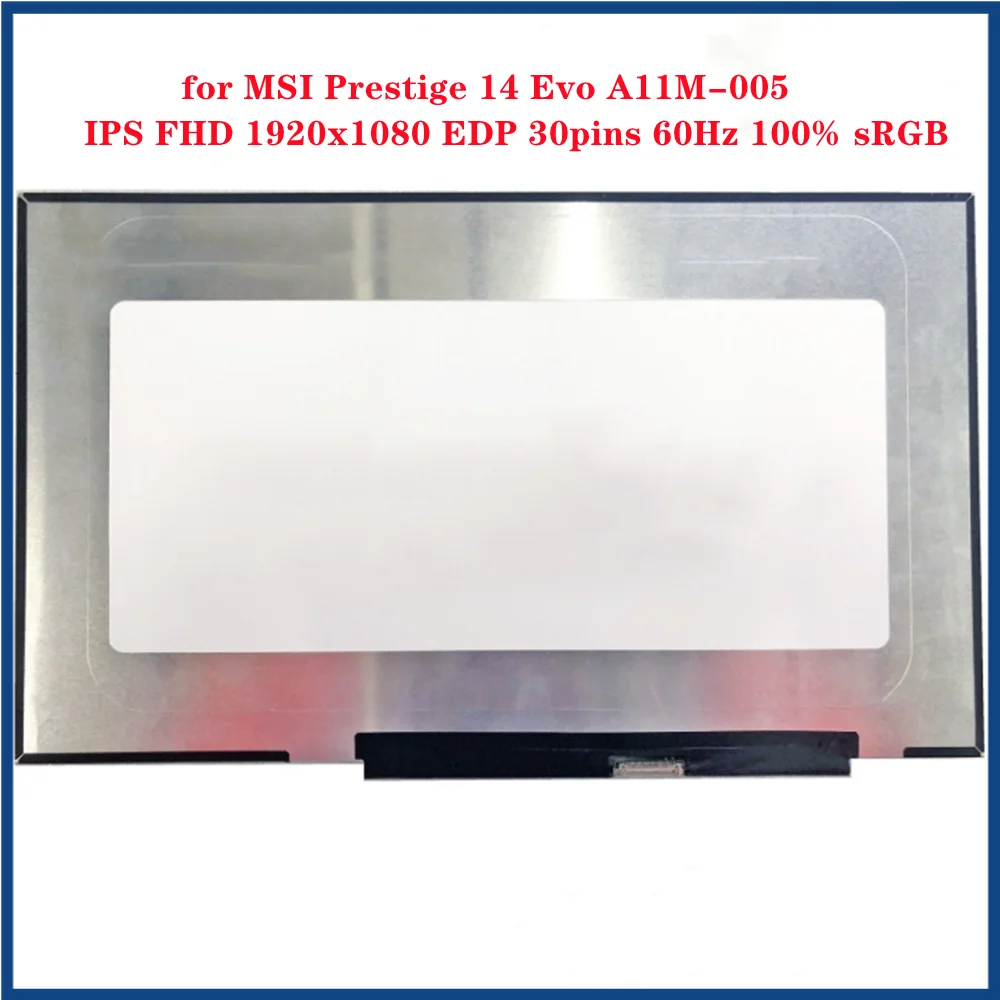 14 Pollici Per Msi Prestige 14 Evo A11M-005 Pannello Del Computer Portatile Schermo Lcd Ips Fhd 1920X1080 Edp 30Pin 60Hz 100% Srgb