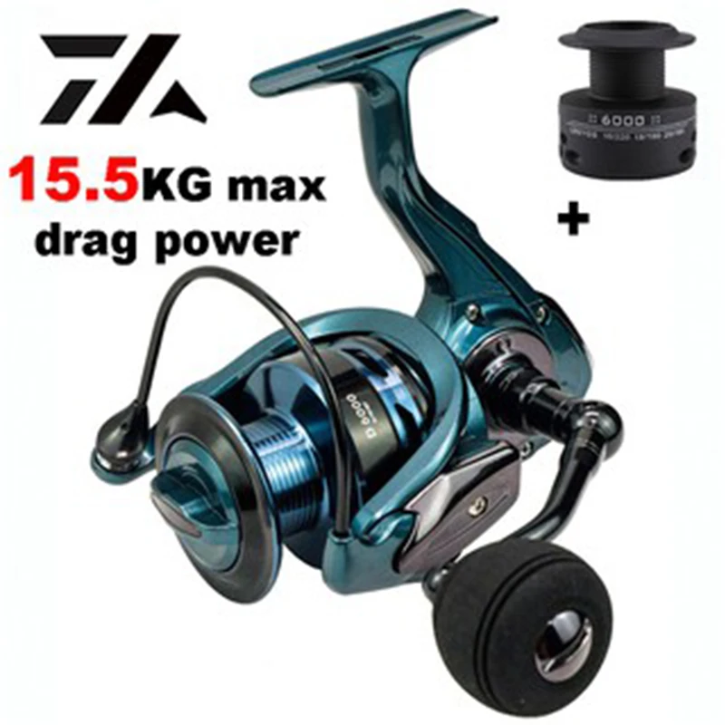 

New High Quality Max Drag 15.5Kg Fishing Reel 14+1BB Double Spool Fishing Reel High Speed Gear Ratio High Speed Spinning Reel