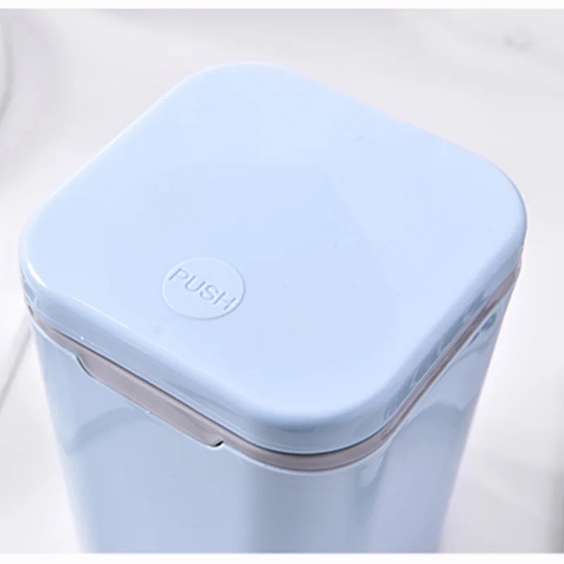 Mini Trash Can Organizer For Desktop Open Automatically Dustbin Wastebasket Container Detachable Garbage Basket For Household