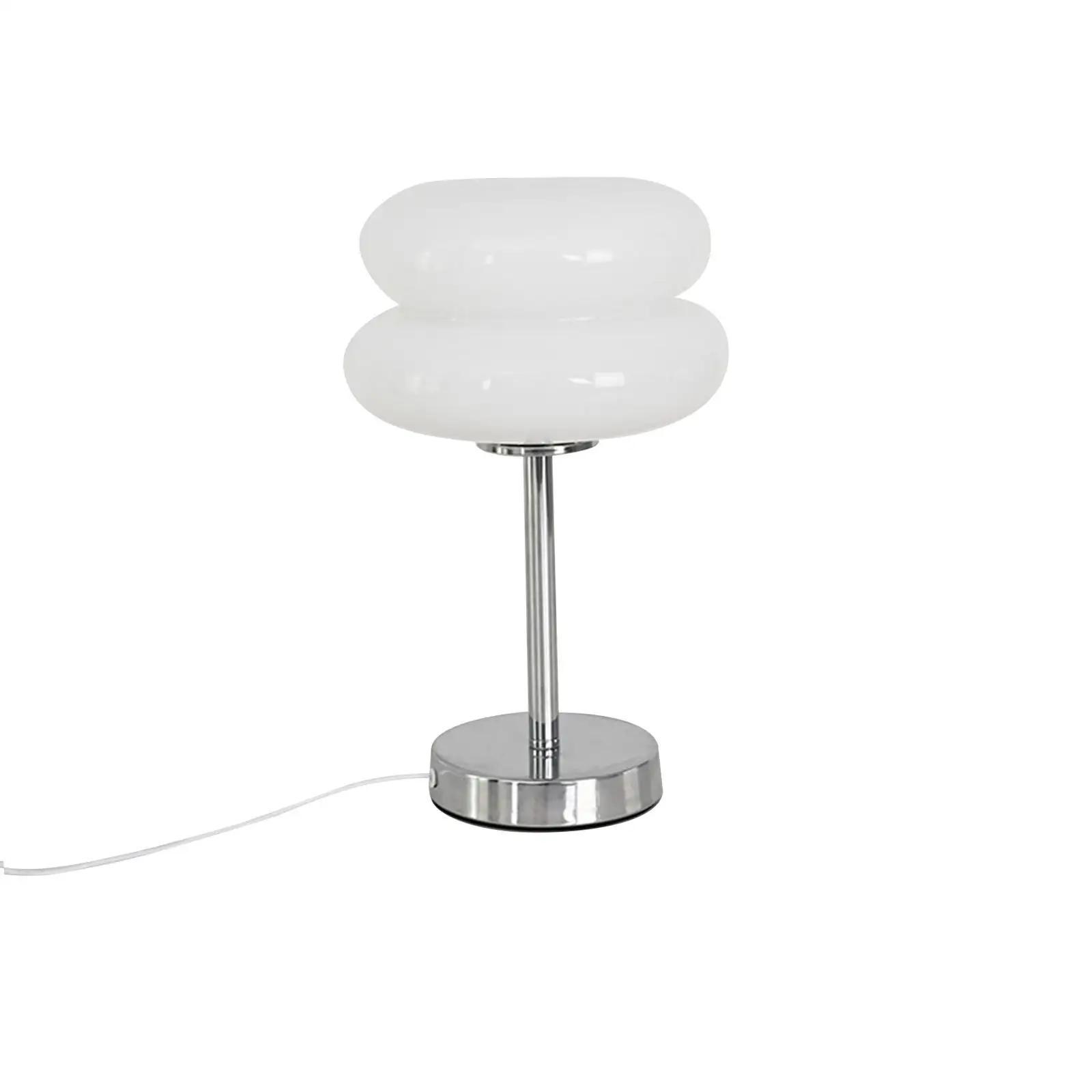 

Egg Tart Mushroom Lamp Fashionable Glass Table Light Study for Living Room