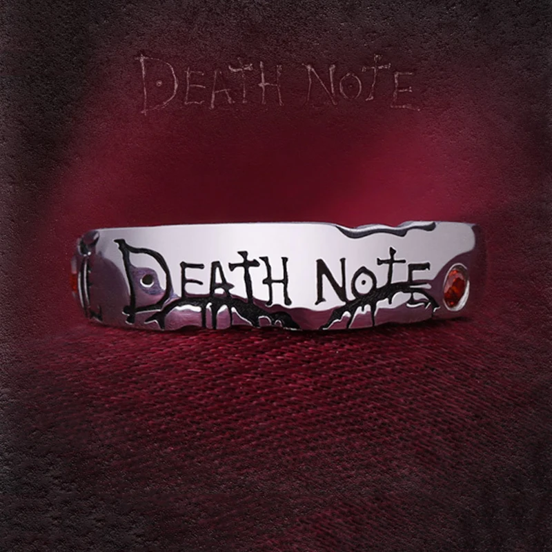 Аниме Death Note Yagami легкие кольца из сплава косплей для мужчин женщин регулируемое