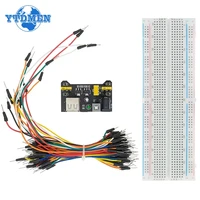 1set Breadboard MB102 Power Supply Module 3.3V/5V + MB-102 830 Points Solderless Prototype Bread Board Kit +65 Jumper Wires DIY - Image 4