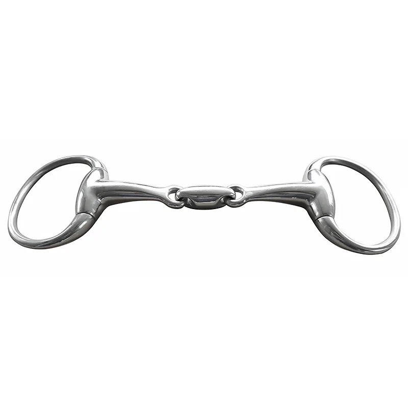 Horse Snaffle Stainless Steel Training Mouth Bit  Western Copper Roller Jointed Mouth Curb Hight Quality Horse Bit 5