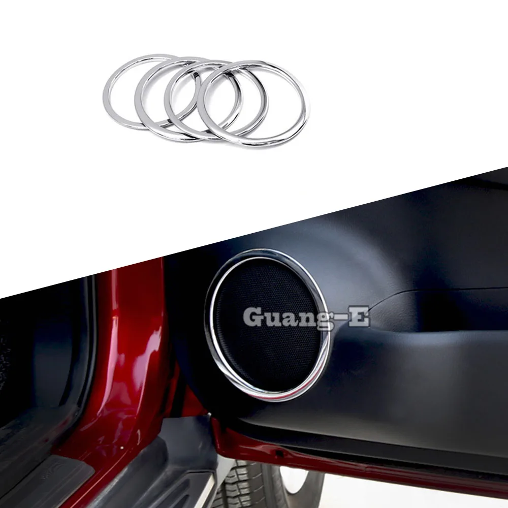 Stick Di Copertura Della Portiera Dell'Auto Abs Chrome Audio Speak Sound Cover Ring Circle Lamp Trim Per Nissan X-Trail Xtrail T32/Rogue 2014 2015 201