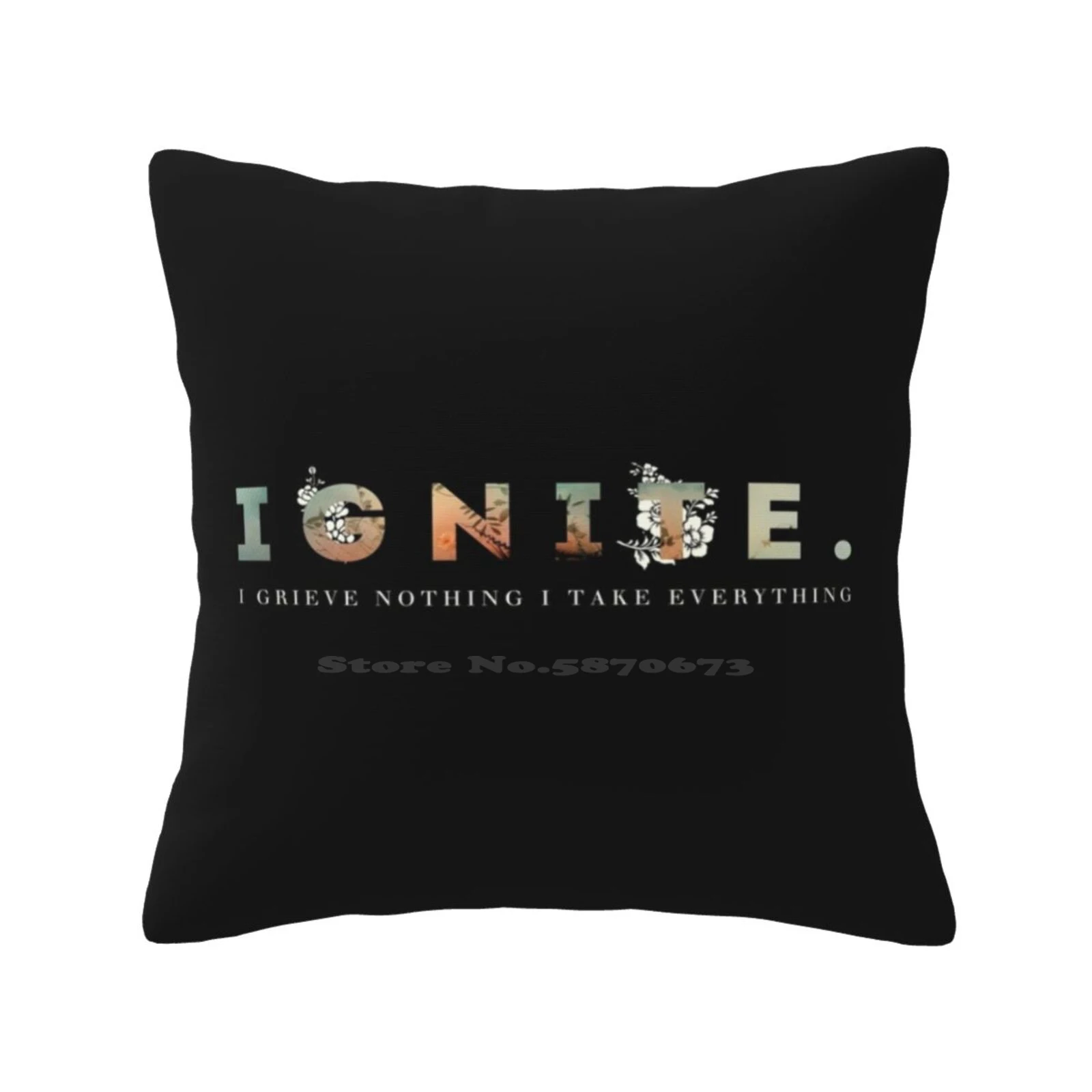 "Ignite"-Shatter Me Fashion Sofa Throw Pillow Cover Federa Fandom Books Shatter Me Ignite Me Tahereh Mafi Aaron Warmette