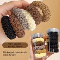HairTies,High Elasticity Durable Hair Scrunchies - Seamless, Thick Knit Ponytail Holders in Assorted Colors 2