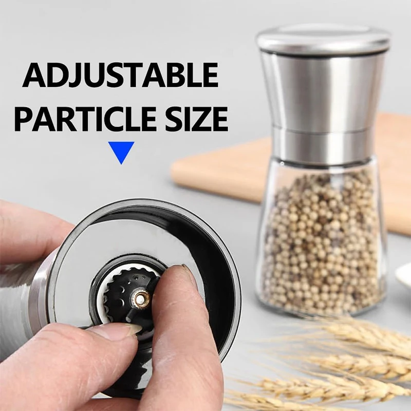 Manual Salt Pepper Mill Adjustable Seasoning Bottle Grinder Spice Grinding Containers Shakers Kitchen Gadgets salt and pepper grinder