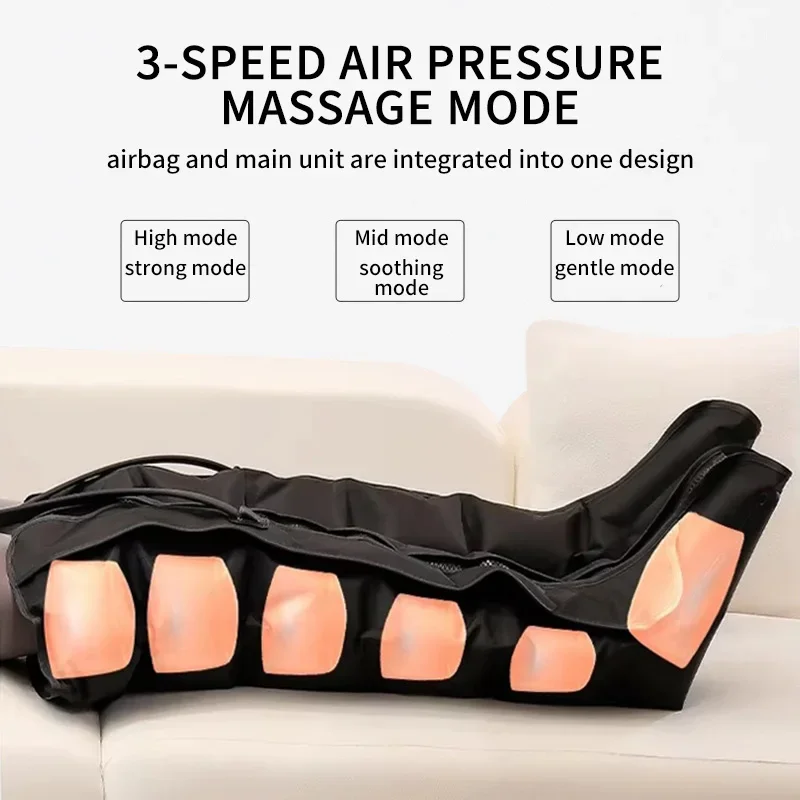 Electric Leg Massager Boots for Deep Relaxation with Remote Control