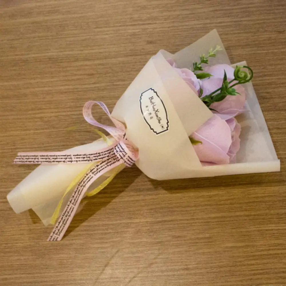 3 رؤساء باقة الورد الاصطناعي الصغيرة اليد عقد الصا...