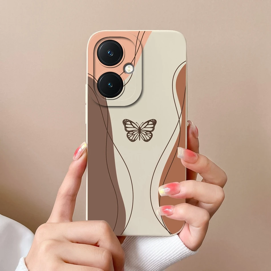 Love Heart Soft Liquid Silicone Phone Case with Camera Protection - Smooth Back Cover